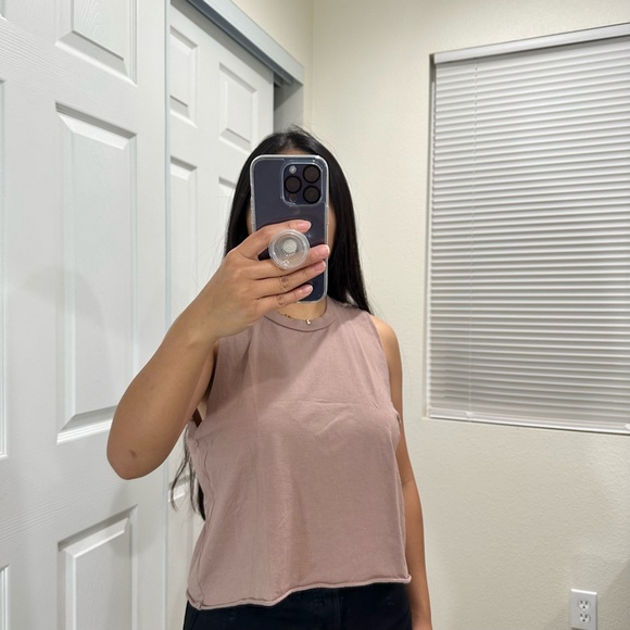 BRANDY MELVILLE TAN MUSCLE TEE - Picture 1 of 7